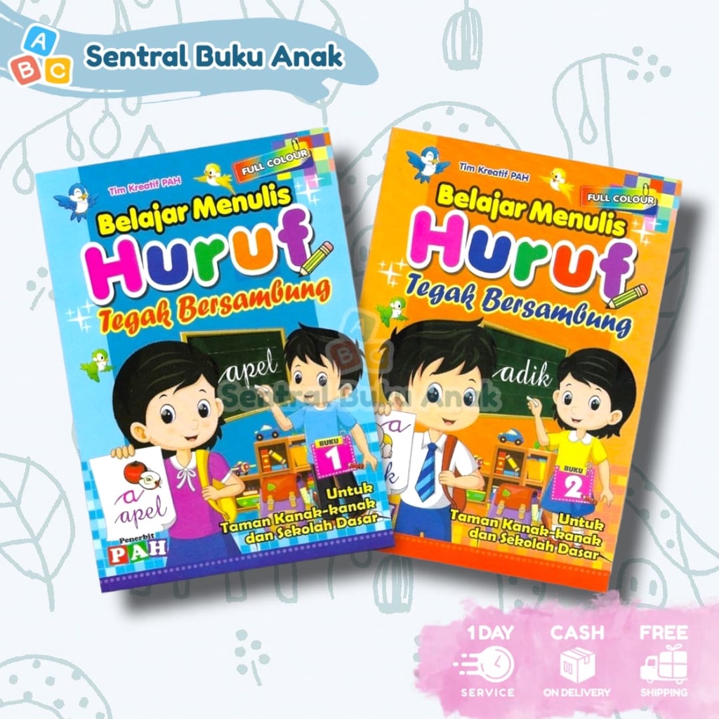 Jual Buku Belajar Menulis Huruf Tegak Bersambung Untuk TK Dan SD Full ...