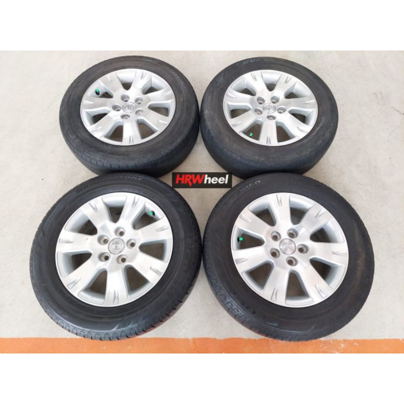 Jual Velg Bekas Original Toyota Alphard Ring 16 + Ban Bridgestone 205 ...