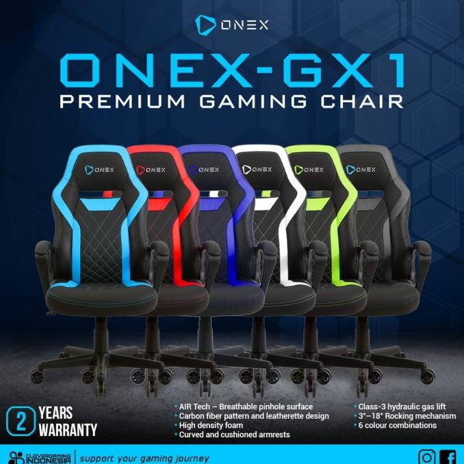 Jual ONEX GX1 KURSI GAMING CHAIR PREMIUM QUALITY GX 1 GX-1 F513EE21R ...