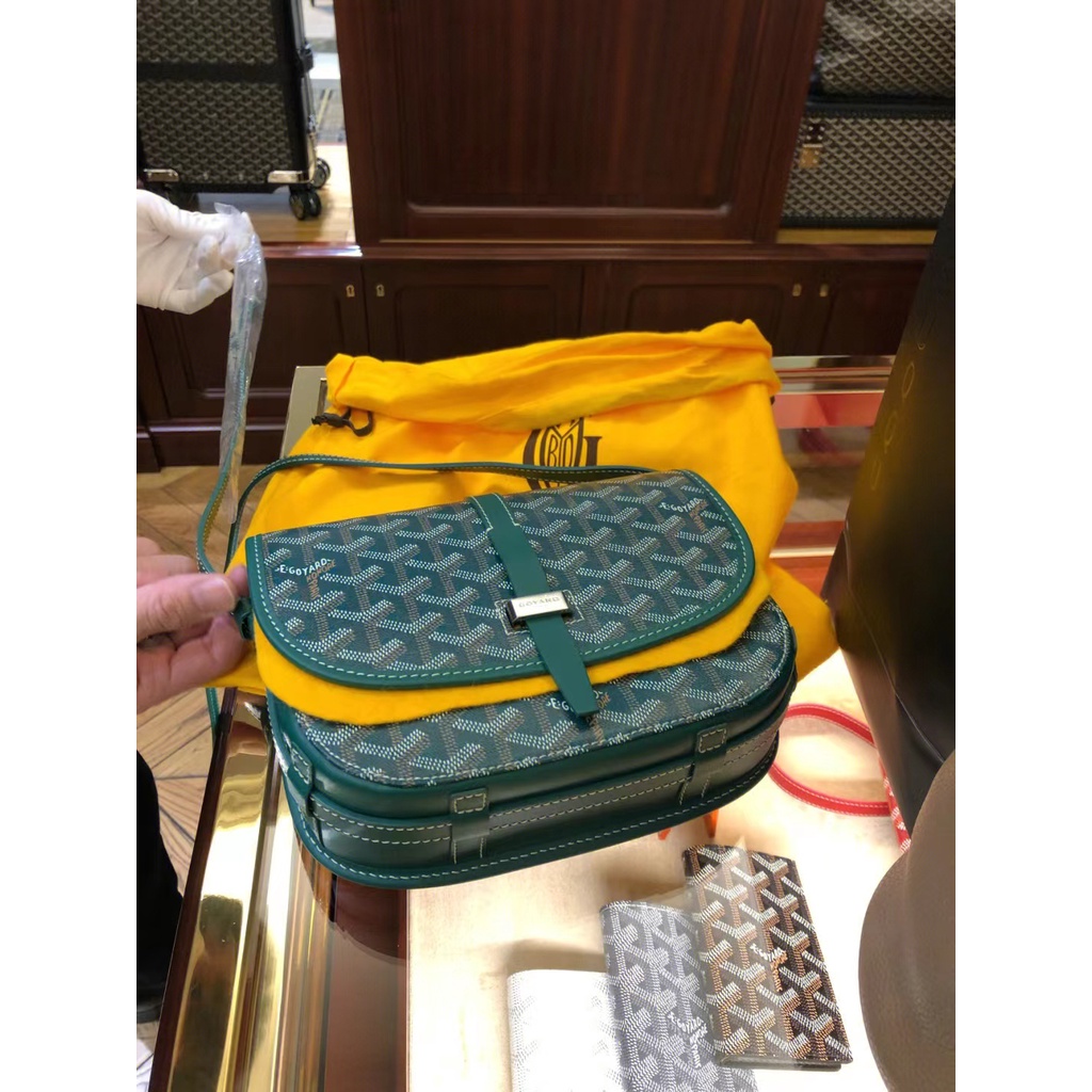 Goyard/ Goya Belvedere postman bag Y letter printed flip saddle