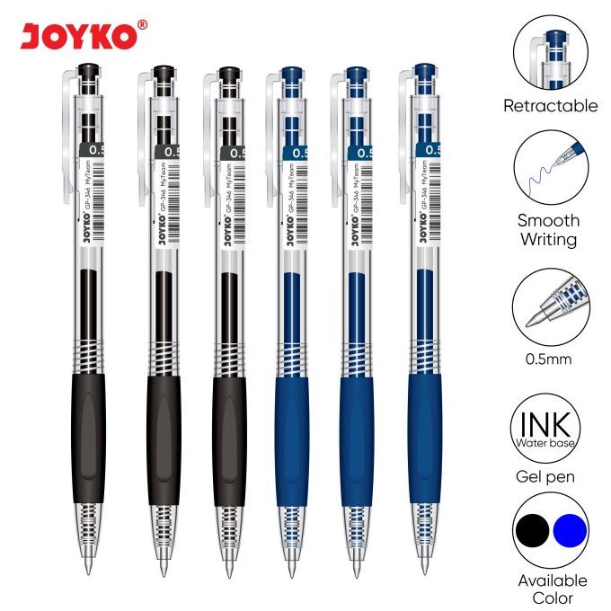 Jual Gel Pen Pulpen Pena Joyko GP346 My Team 0.5 mm Shopee Indonesia