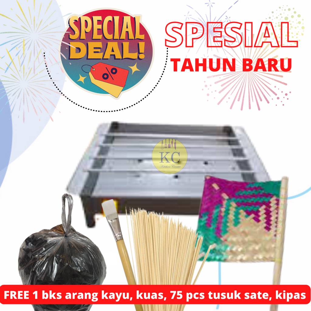 Jual Paket Komplit Pembakaran Sate Alat Bakar Sate Alumunium Bakaran Sate Alat Pemanggang Sate