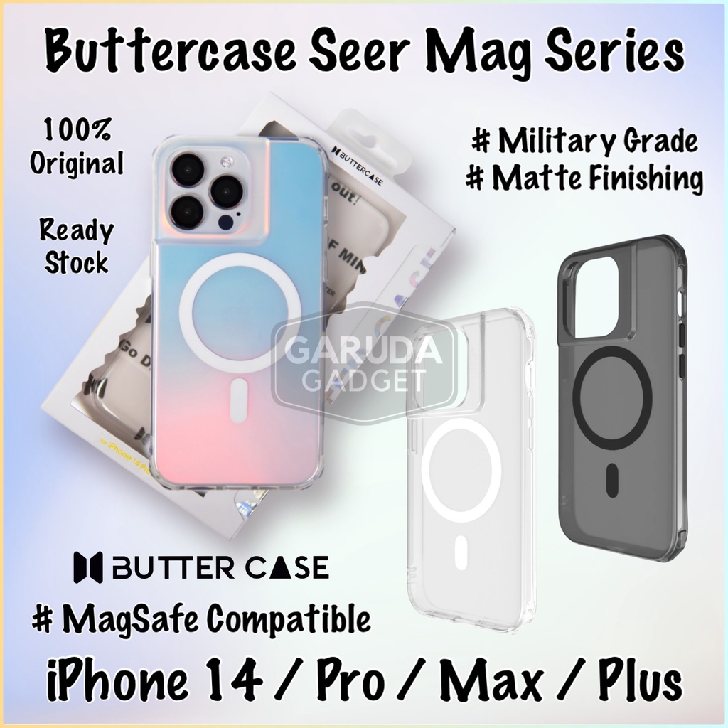 Jual Case iPhone 14 Pro Max Buttercase Seer MagSafe Hybrid Casing ...