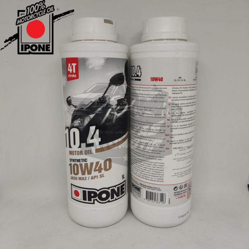 Jual OLI MESIN IPONE 10.4 4T 1L 10W40/100% ORIGINAL/OLI MESIN MOTOR ...