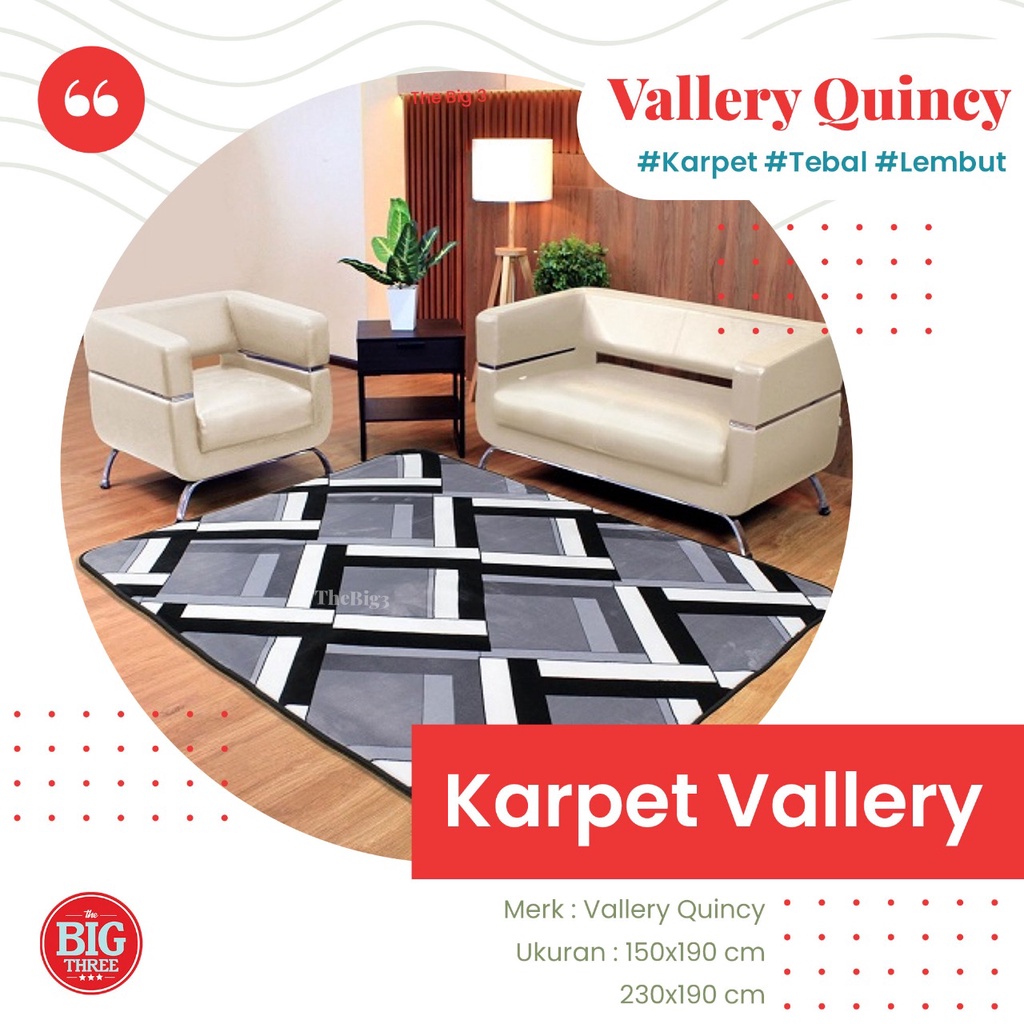 Jual VALLERY QUINCY CARPET 150X190 karpet malaysia minimalis Ameta