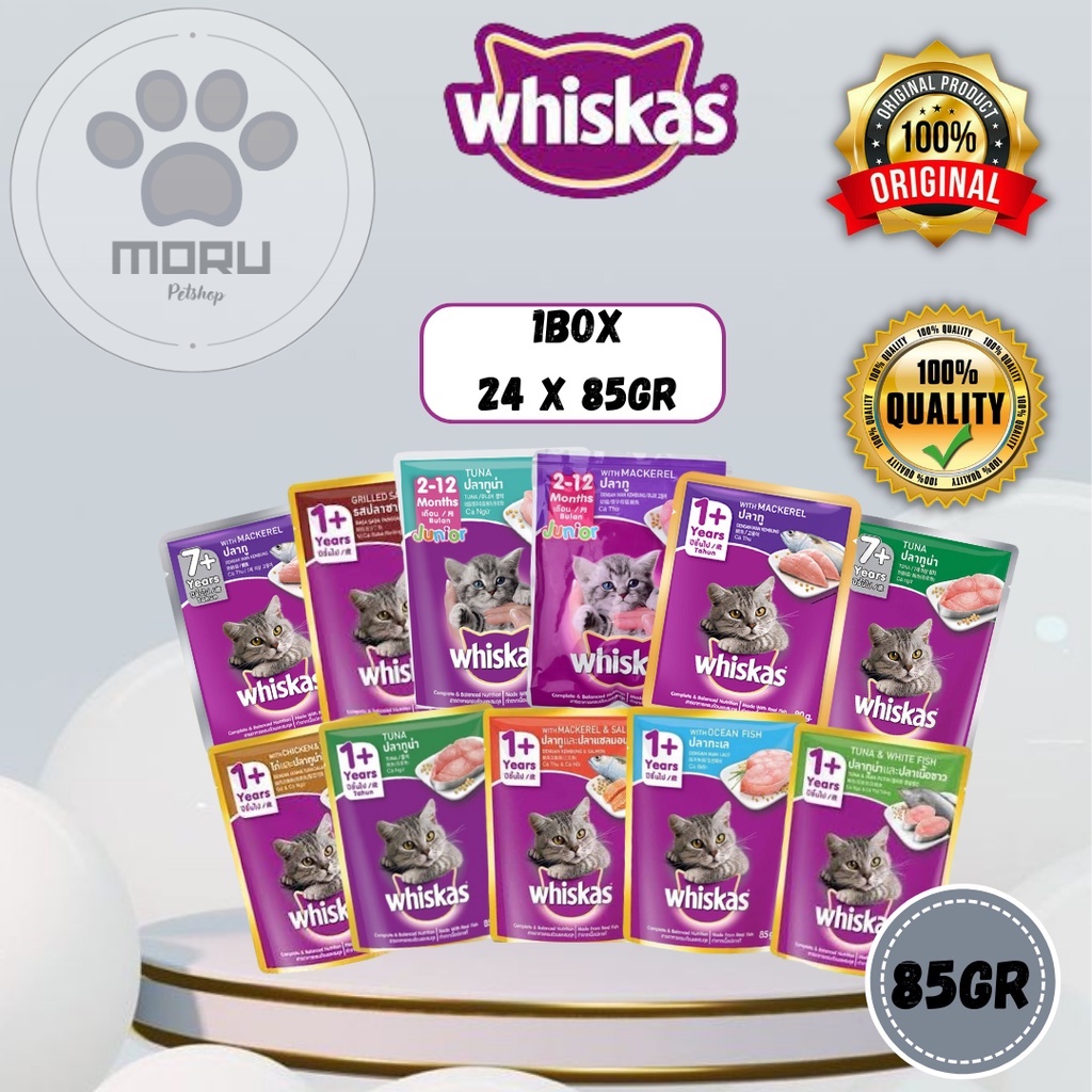 Jual Whiskas Wet Food WHISKAS Pouch 80gr 1 Dus Sachet Makanan Basah