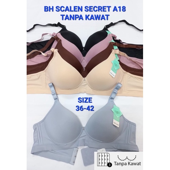 Jual Bh Bra Scalen Secret A Cup Besar Cup B Full Cup Busa Tipis