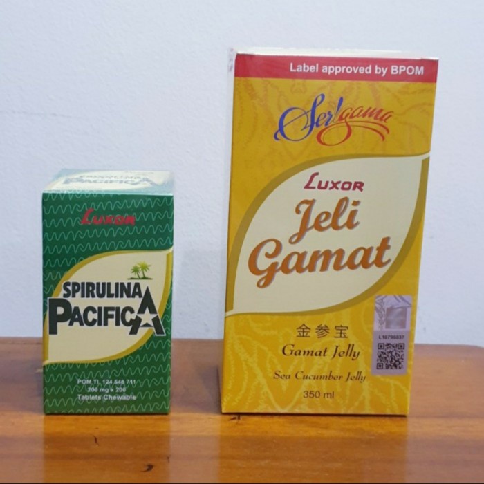 Jual PAKET Jelly Gamat Luxor 350 ml + Spirulina 200 Original Shopee