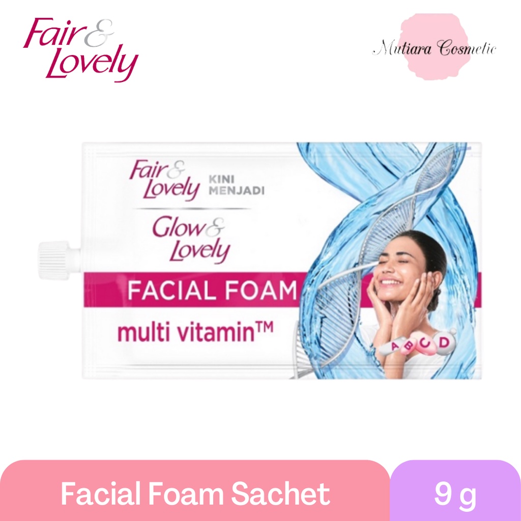 Jual Glow & Lovely Facial Foam Sachet 9g Fair & Lovely Shopee Indonesia