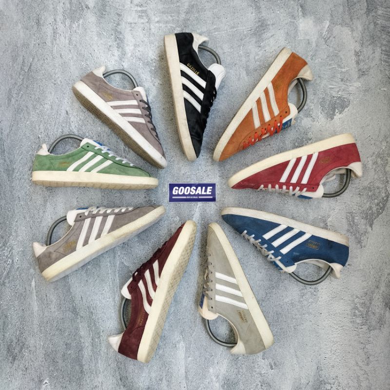 adidas gazelle silver green womens Adidas Gazelle OG Blue White Gumsole GY7337 – BM STORE ORIGINAL FOOTWEAR main image 1