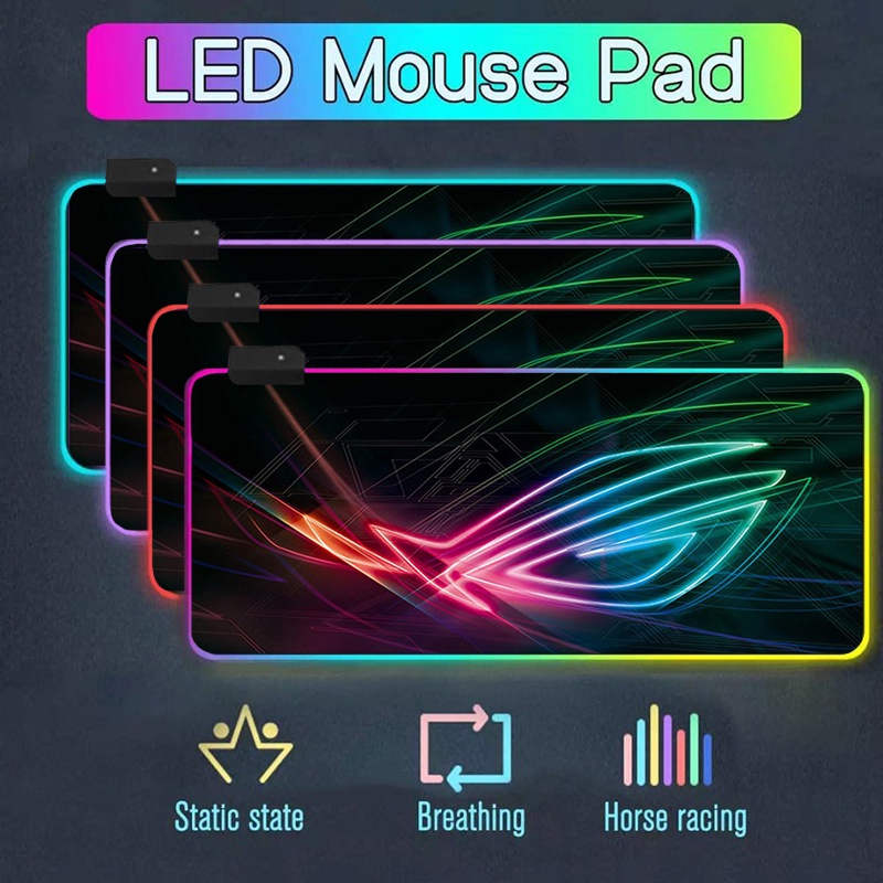 Jual Alas Tatakan Rgb Mouse Pad Rog Gaming Colorful Led Large Mousemat