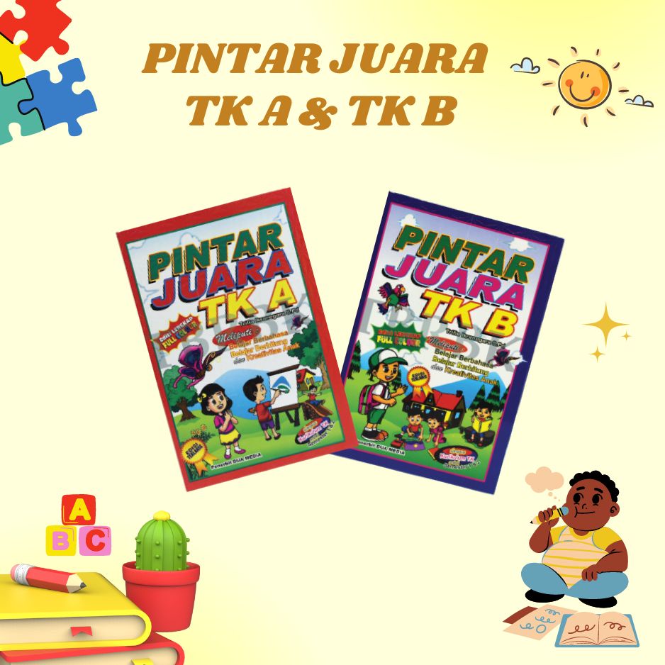 Jual Buku Anak Pintar Juara Untuk Tk A Dan B Buku Latihan Soal Membaca ...