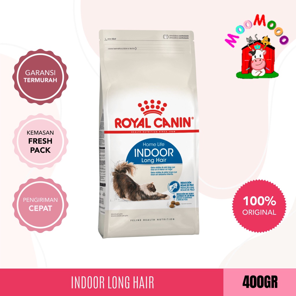 Jual Royal Canin Indoor Cat Long Hair 400Gr Makanan Kucing / Cat Food