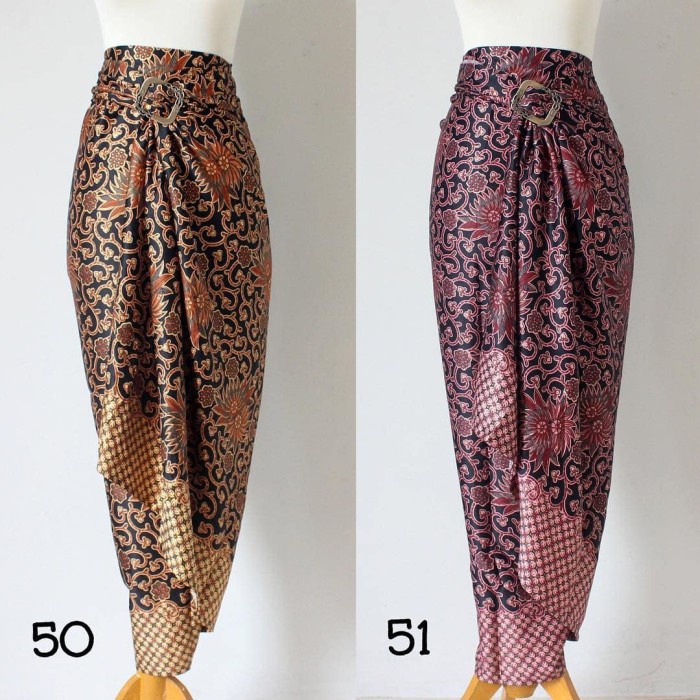 Jual Kain Rok Kain Lilit Brown Dan Gold | Shopee Indonesia