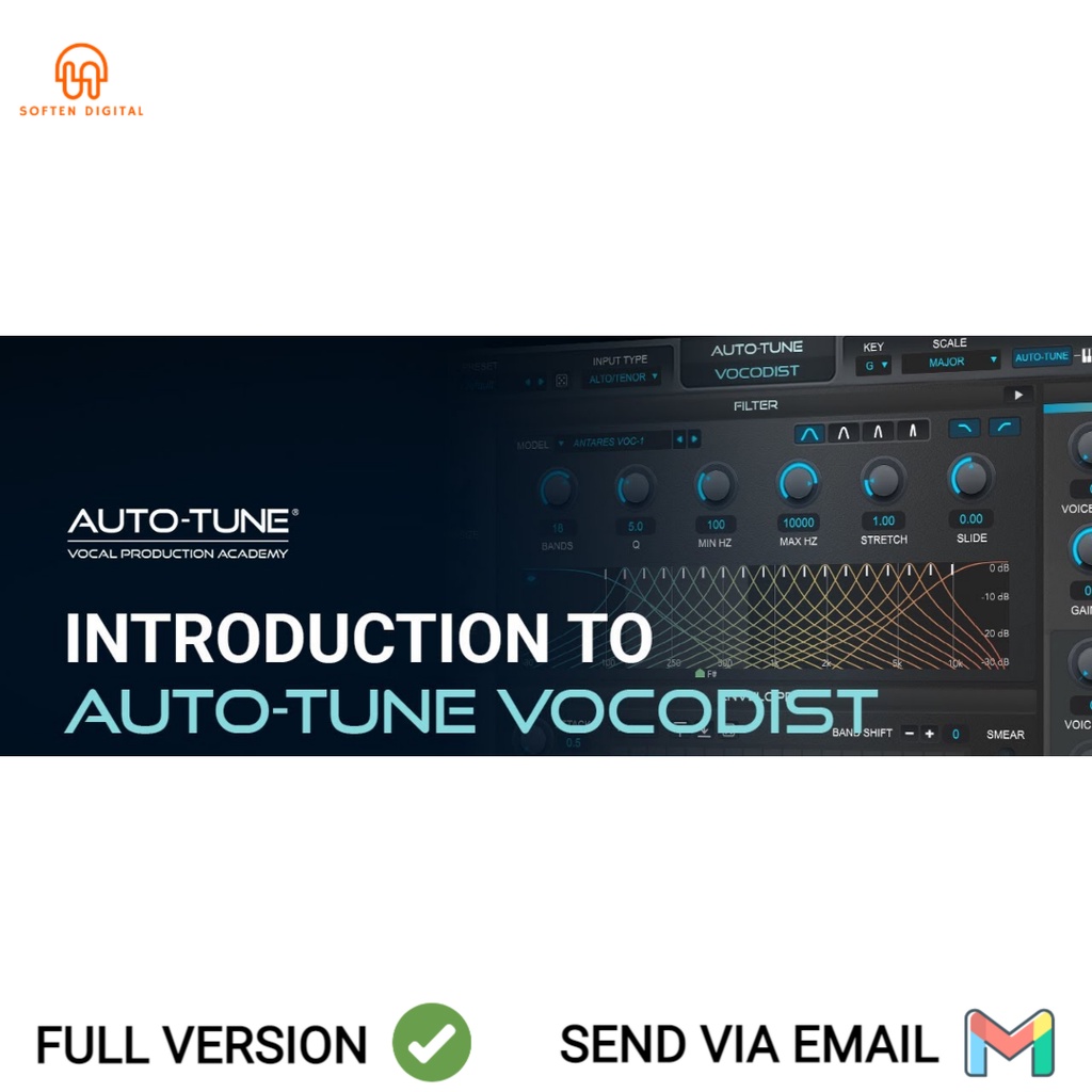 Jual Antares Auto Tune Vocodist V Vst Plugin Legendary Sound Of Vintage Vocoders With The Full