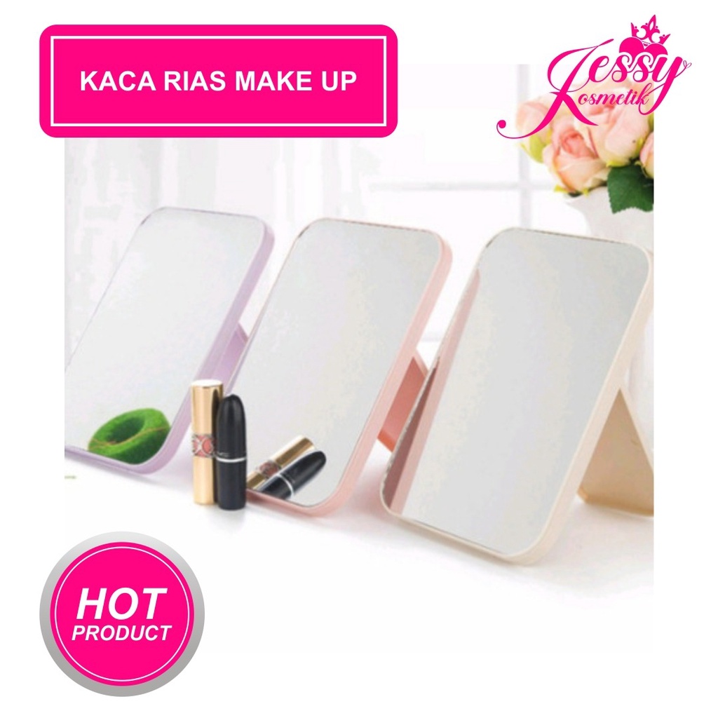 Jual 250gr Kaca Rias Make Up Kreatif Cermin Lipat Persegi Portable Beauty Mirror Shopee 8303