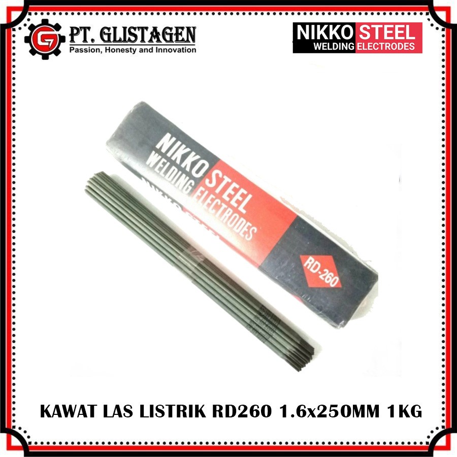 Jual Kawat Las Listrik / Elektroda Nikko RD260 1,6MM X 250MM | Shopee ...