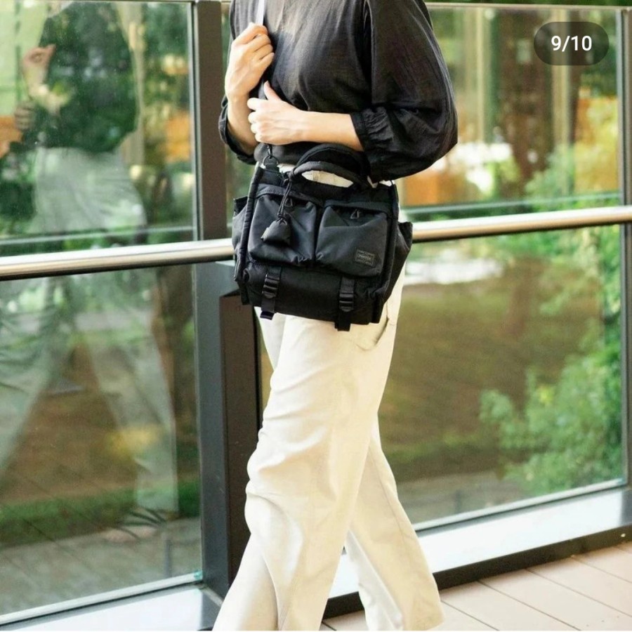 美品 PORTER SENSES TOTE BAG L Senses Tote Bag (L), Black – Goods