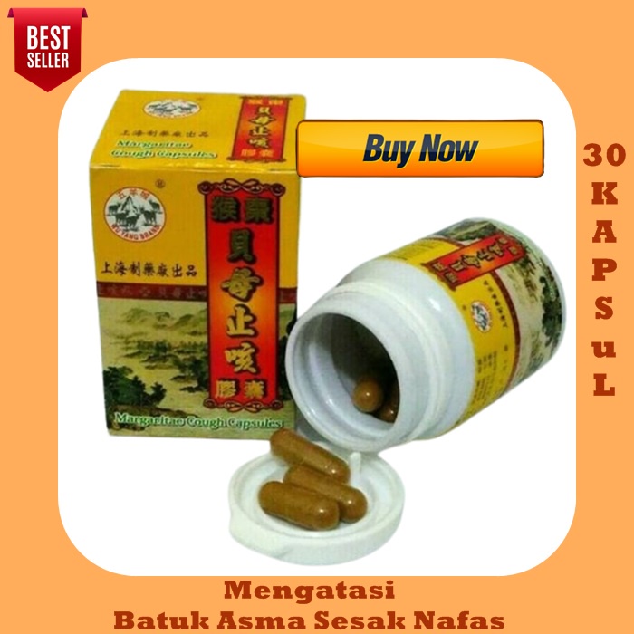 Jual Margaritae Cough Capsule original mengobati Batuk Asma Sesak Nafas ...