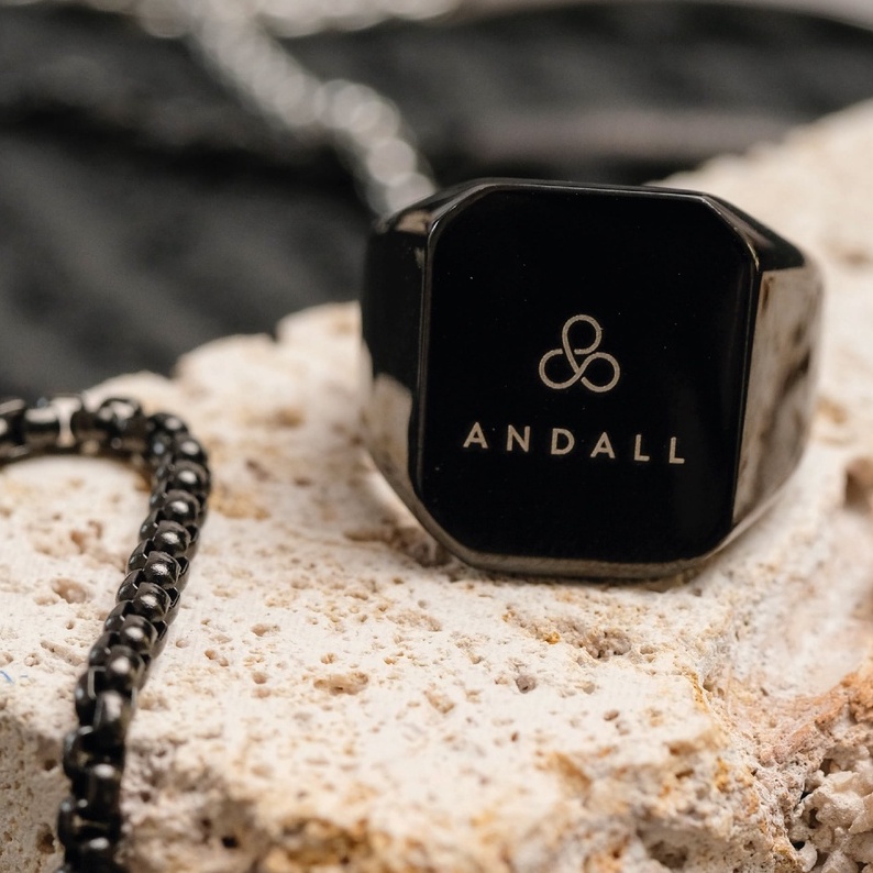Jual ANDALL - Voice Your Feeling Signet Ring [Stainless Steel Aksesoris ...