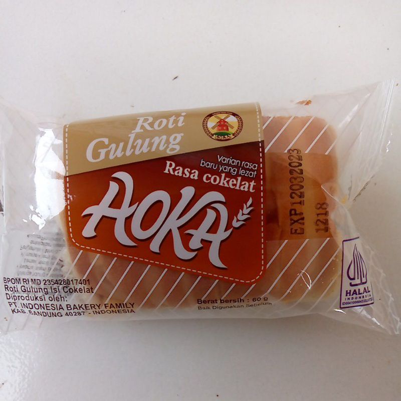 Jual Aoka Roti Gulung Varian Baru Rasa Cokelat Coklat Empuk Shopee