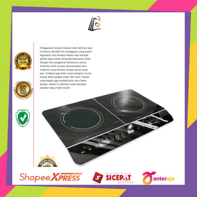 Jual Kris Kompor Induksi 2 Tungku/Kompor Listrik 2 Tungku LED | Shopee