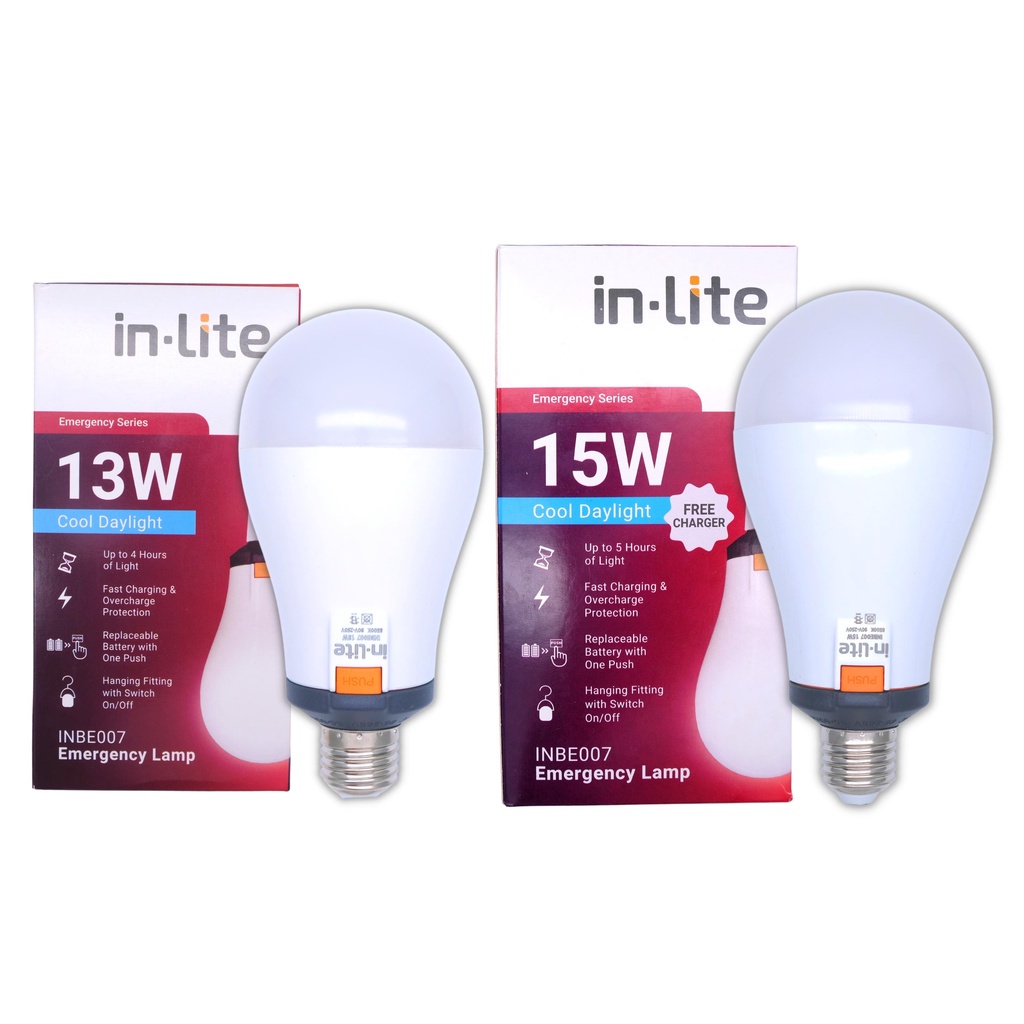 Jual Bohlam EMERGENCY INLITE 15W Lampu EMERGENCY IN LITE 15 Watt ...