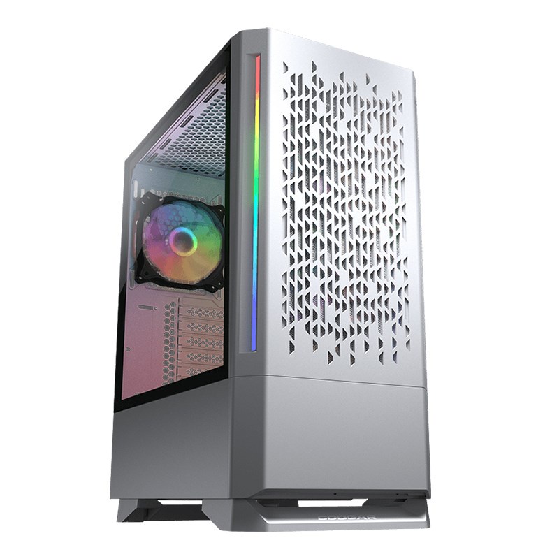 Jual Cougar Mx430 Air Rgb Mid Tower Case Gaming Black White Shopee Indonesia