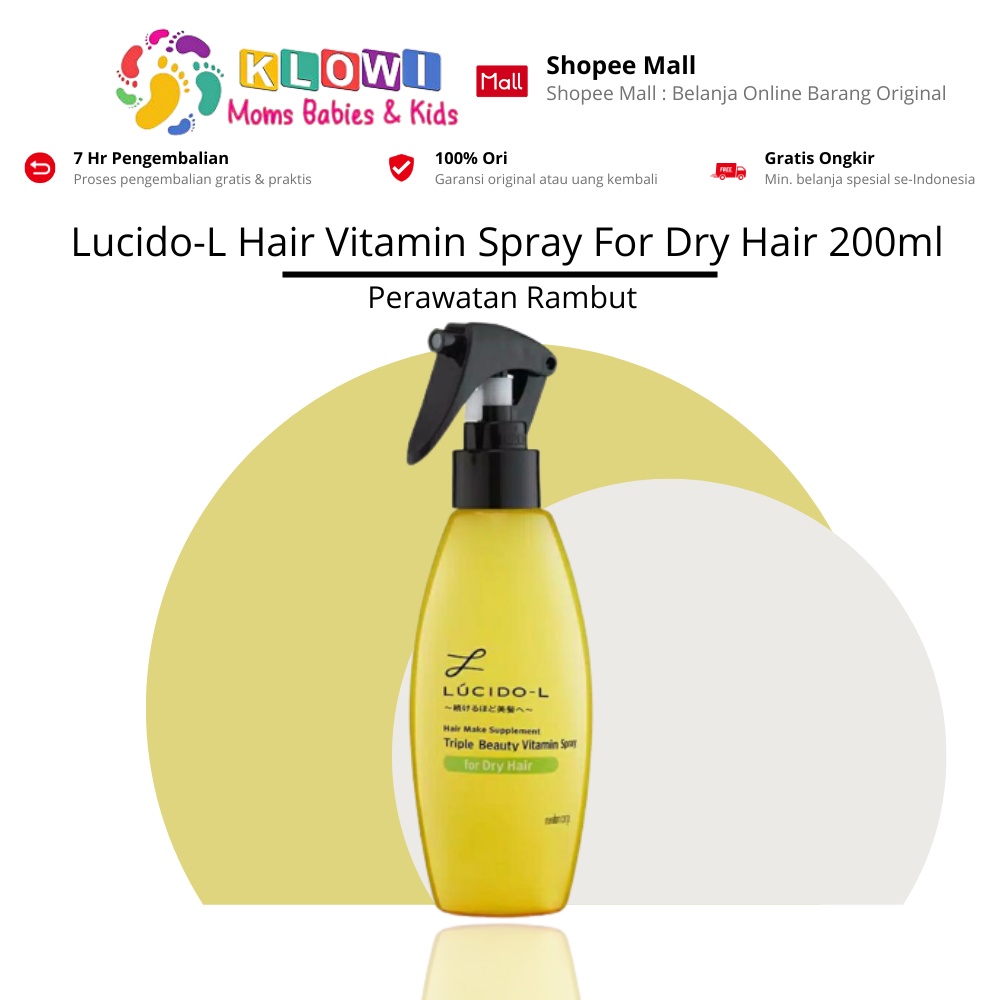 Jual Lucido-L Hair Vitamin Spray For Dry Hair 200 Ml / Vitamin Rambut ...