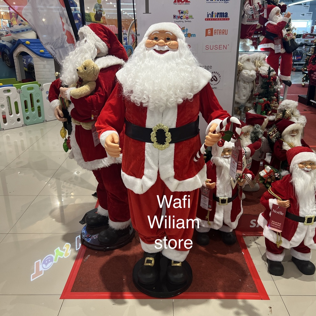 Jual Noelle 15 M Patung Boneka Dancing Santa Claus Besar Dekorasi Natal Shopee Indonesia 8267