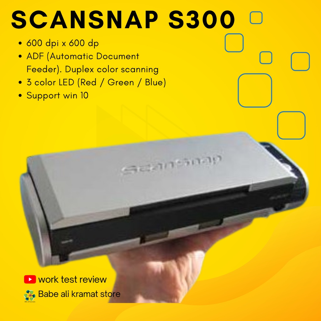 Jual ScannerFolio Fujitsu ScanSnap S300 Bisa Scan Duplex Otomatis ...