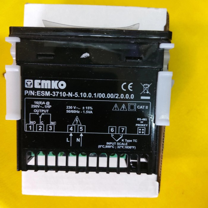 Jual Inte Temperature Controller Esm 3710-N Type K Emko | Shopee Indonesia