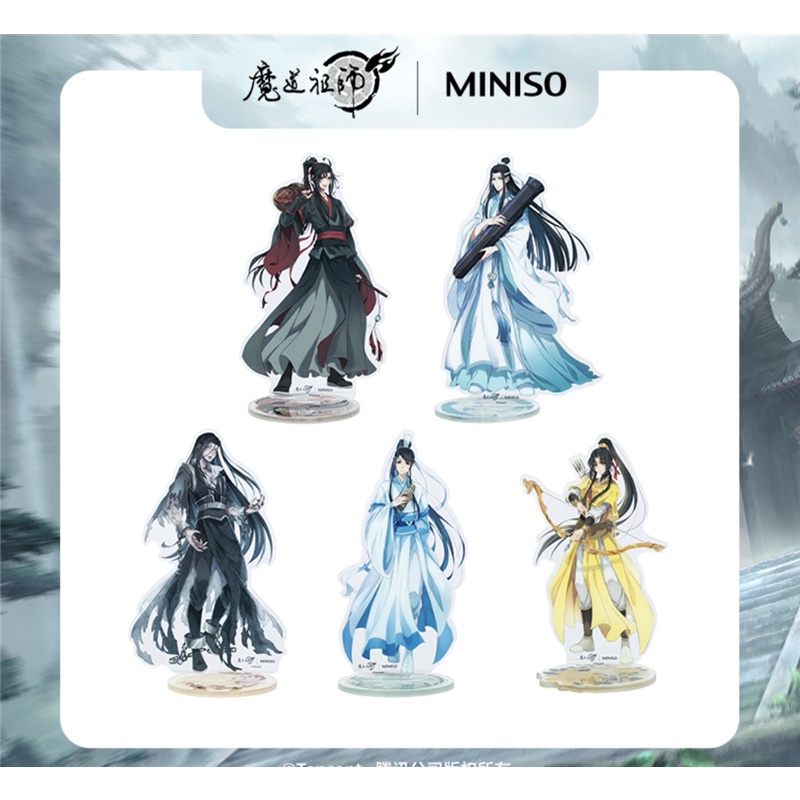 Miniso oficial anime grão-mestre do cultivo demoníaco mo dao zu shi wei  wuxian lan wangji