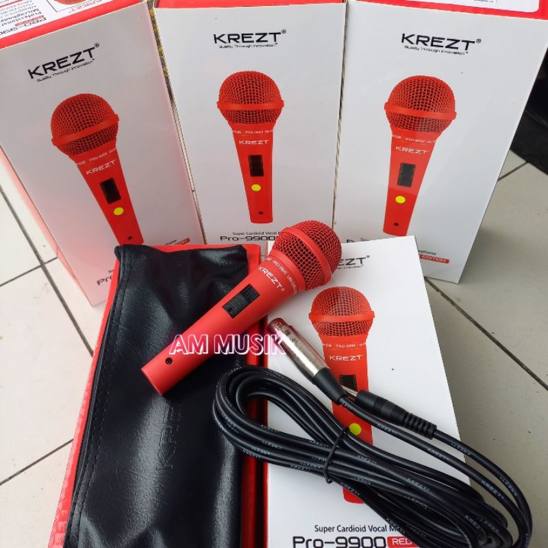 Jual Mic Kabel Krezt Pro Switch Merah Mic Vocal Krezt Pro