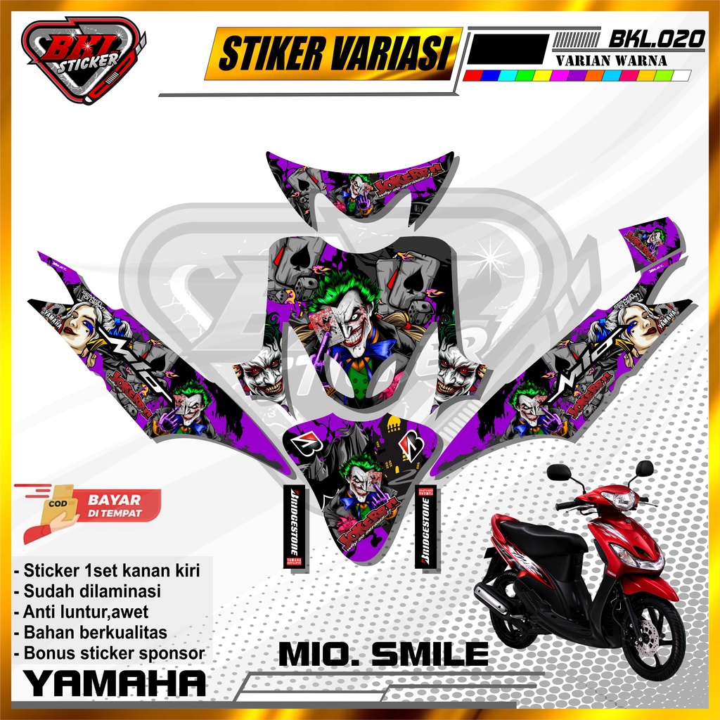Jual Stiker Striping DECAL Variasi Lis MIO SMILE Full Body Desain ...