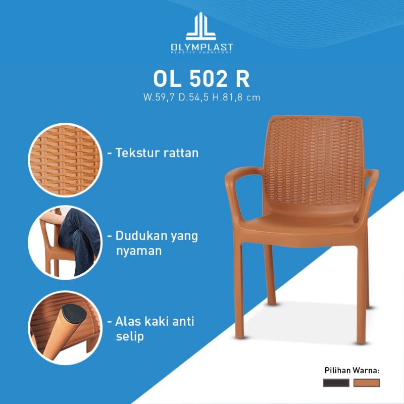 Jual Kursi Plastik Olymplast Ol R Kursi Santai Kursi Teras Kursi Taman Kursi Rumah Kursi