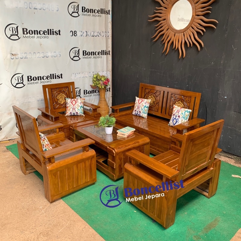 Jual kursi tamu minimalis model terbaru domini kayu jati mebel jepara ...