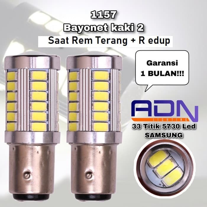 Jual Lampu Led Bayonet 2 Kaki Rem Sein Mundur 1157 33 Mata Mobil Motor Shopee Indonesia