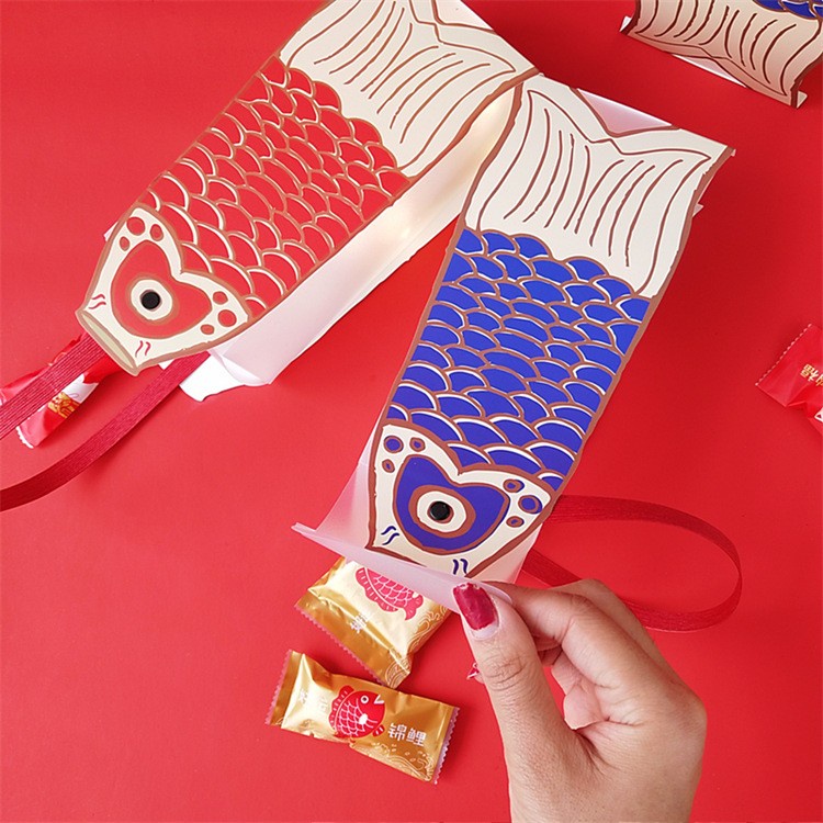 Jual DY PACK BOX TENTENG 3D IKAN KOI MERAH GOLD/GIFT BOX SINCIA CNY-B1 ...