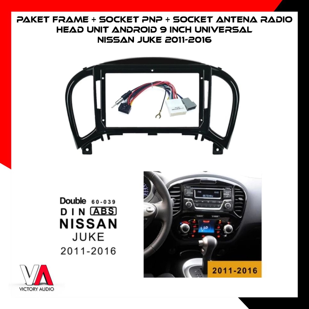 Jual Paket Frame + Socket PnP + Socket Antena Radio Head Unit Android 9 ...