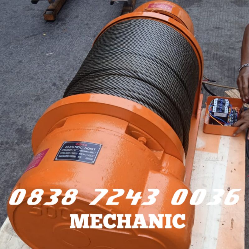 Jual Electric Winch Hoist 5 Ton 100 Meter Weka Katrol Winch Electric