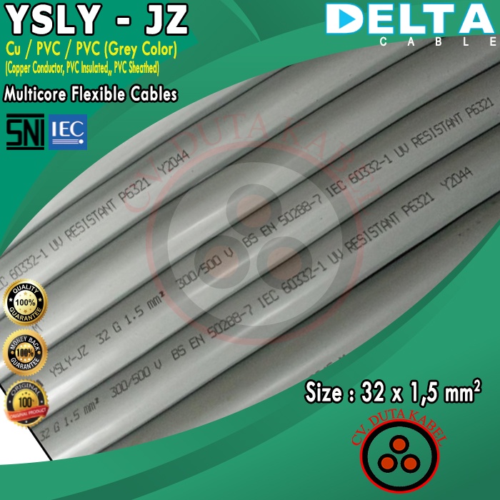 Jual Kabel YSLY-JZ 32x1,5 mm2 DELTA /32x1,5mm2/32x1.5 mm2/32x1.5mm2/32 ...