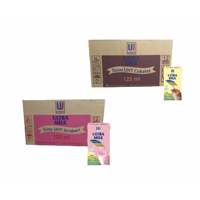 Jual ULTRA MIlK UHT 125ML 1 DUS (40PCS) | Shopee Indonesia