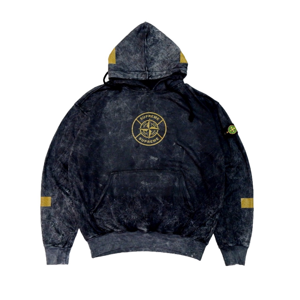 Jual Jaket Sweater Hoodie STONE ISLAND LOGO Keren M-XL Pria Wanita