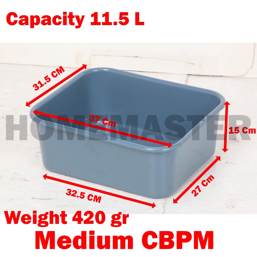 Jual HomeMaster Container/Kontainer/Wadah/Baki/Tray/Bucket Plastik ...