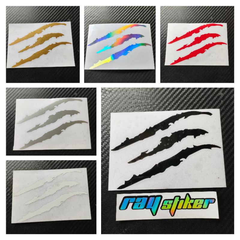 Car Sticker Monster Scratch Stripe Colour Decals Vinyl Car Headlight  Sticker 40*12cm - Car Stickers - AliExpress