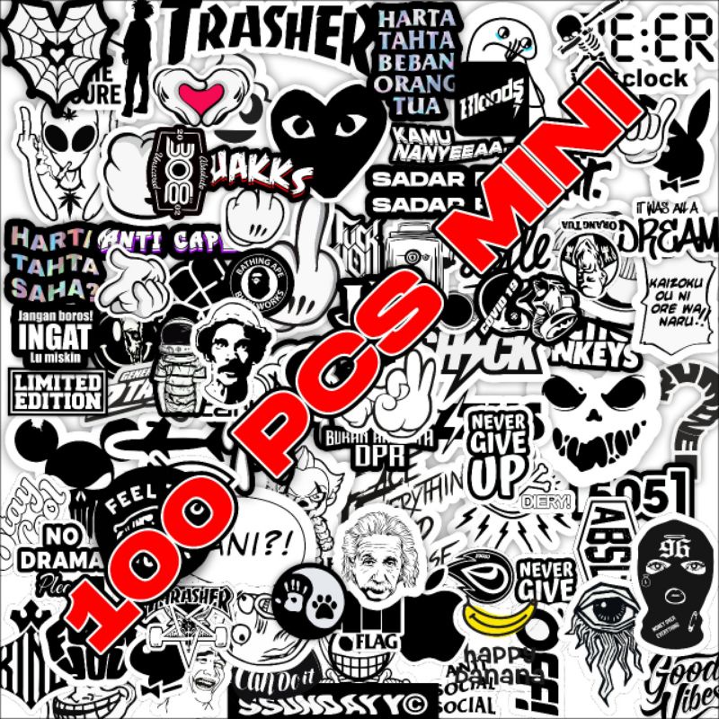 Jual STIKER PACK SERIES ISI 100PCS BRAND BRAND SUDAH CUTTING TINGGAL ...