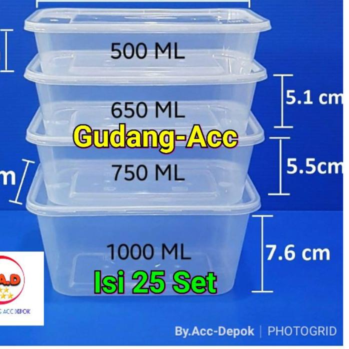 Jual Trend Thinwall Dm500 Ml Food Container Box Tempat Kotak Makan Plastik Dm 500ml Shopee 1626