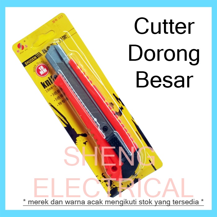 Jual Pisau Cutter Besar Pisau Kater Alat Pemotong Kertas Box Cutter ...