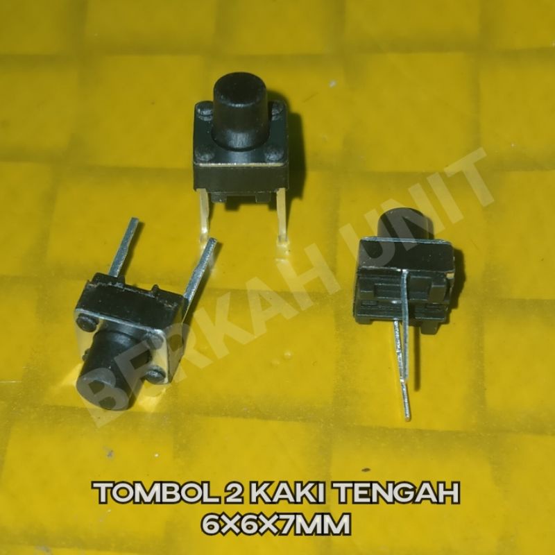 Jual 10pcs TOMBOL 2 KAKI MICRO SWITCH PUSH BUTTON 6X6X7MM 2 PIN ...